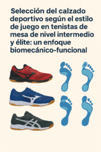 Selección de calzado para tenistas