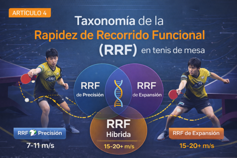Taxonomía de la Rapidez de Recorrido Funcional (RRF) en tenis de mesa