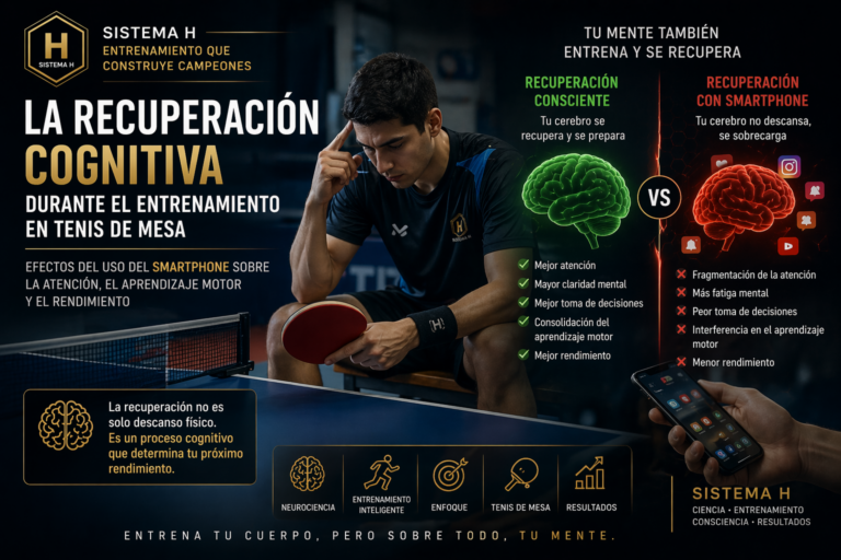 La recuperación cognitiva durante el entrenamiento en tenis de mesa: efectos del uso del smartphone sobre la atención, el aprendizaje motor y el rendimiento