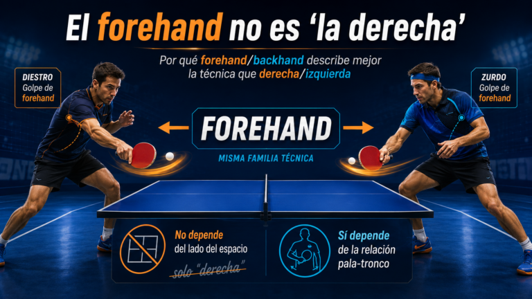 ¿Por qué llamar “derecha” al forehand puede ser un error?